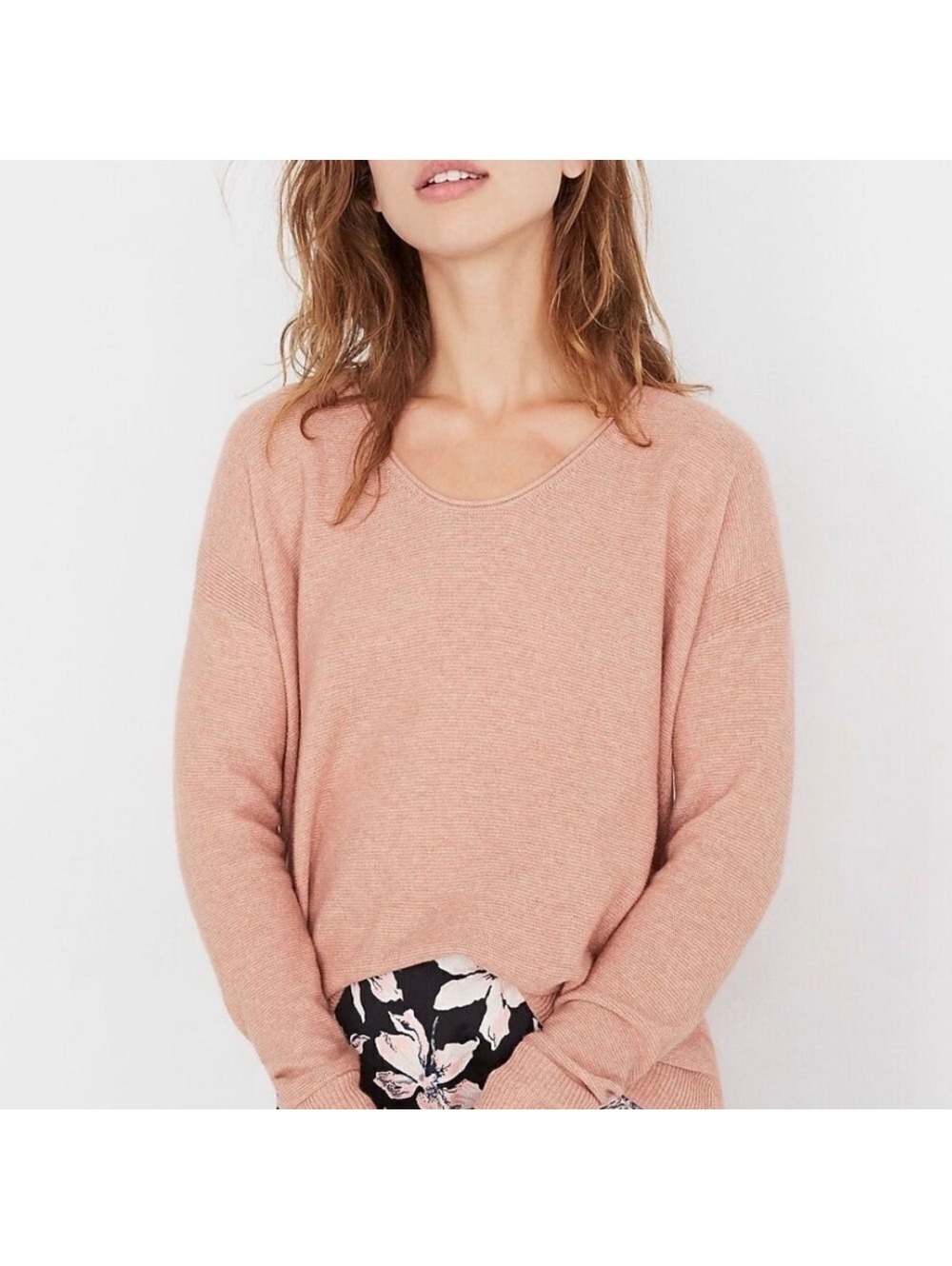 Madewell Kimball Sweater in Heather Rose - Small